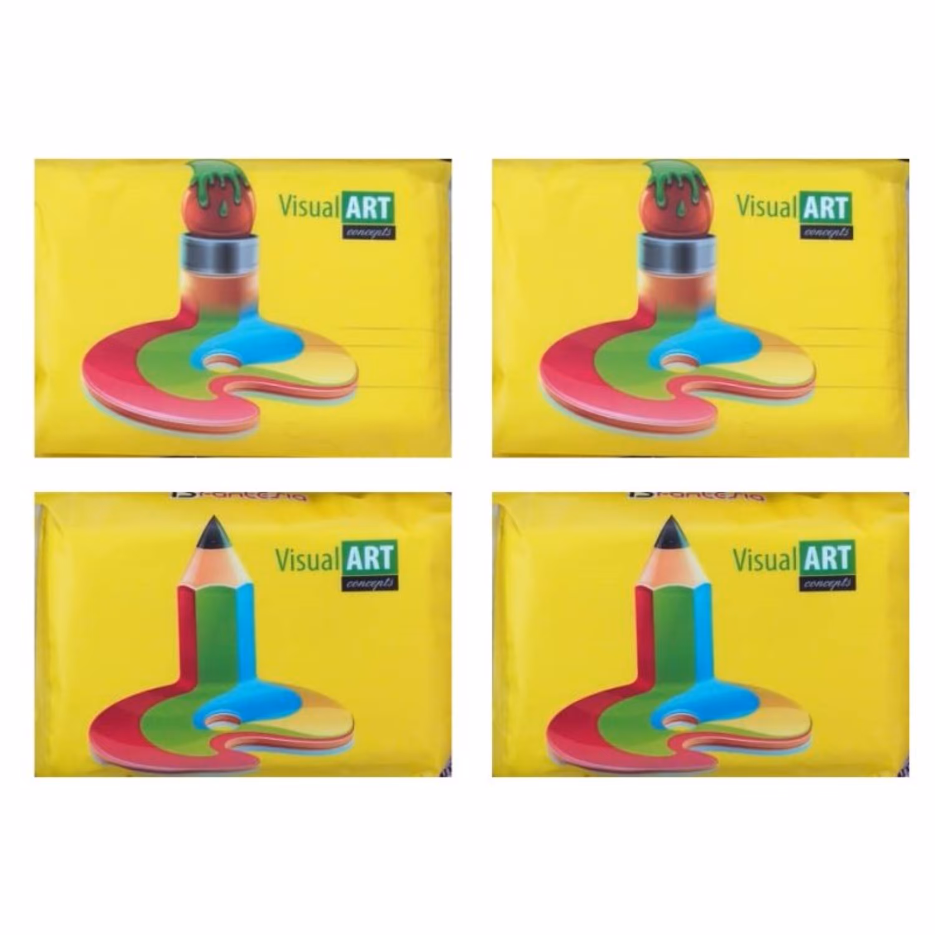 دستمال کاغذی جیبی مدل مداد آبرنگی بسته 4 عددی