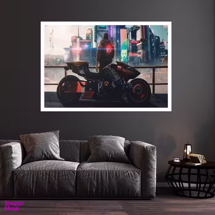 تابلو بکلیت طرح بازی Cyberpunk 2077 مدل قاب شاسی W-s8767