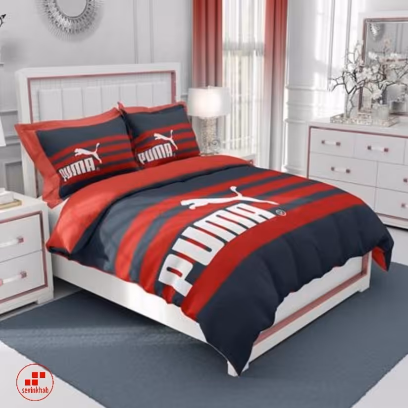 لحاف روتختی یکنفره4تکه میکروتنسل مدل 5026 بادوخت صنعتی