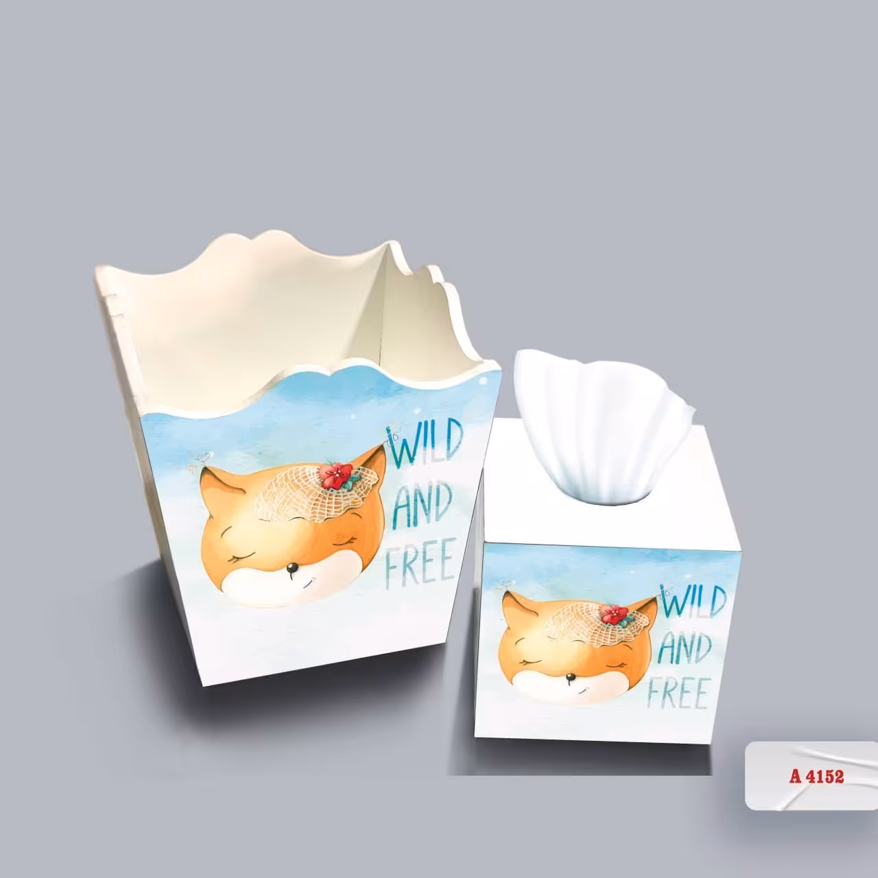 سطل وجای دستمال چوبی کودک قابل اجرادرطرح و رنگ دلخواه شما