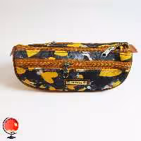 جامدادی دخترانه سه زیپ طرح قلب زرد مدیسا