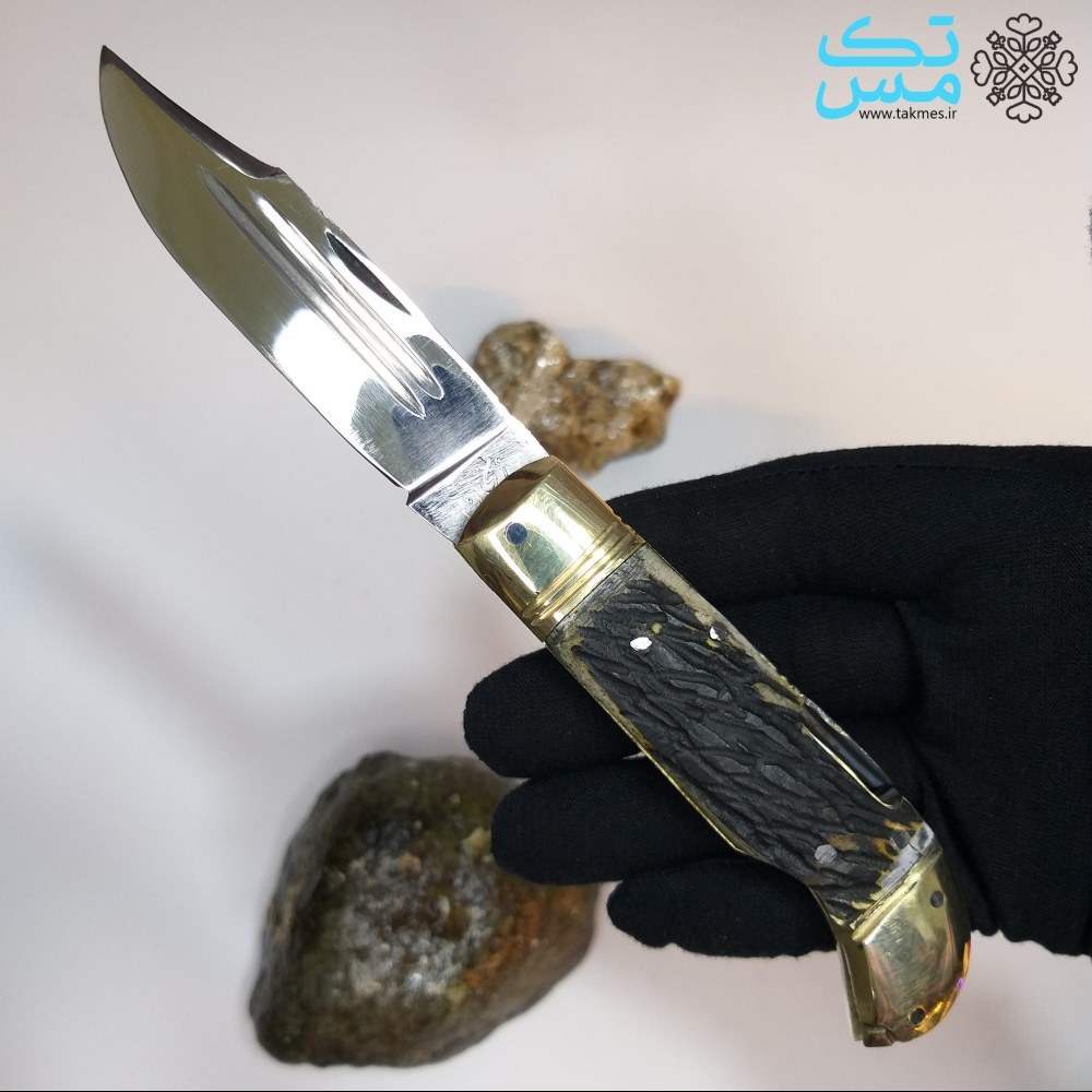 چاقوی ضامندار طرح کبوتر  دستساز زنجان 030