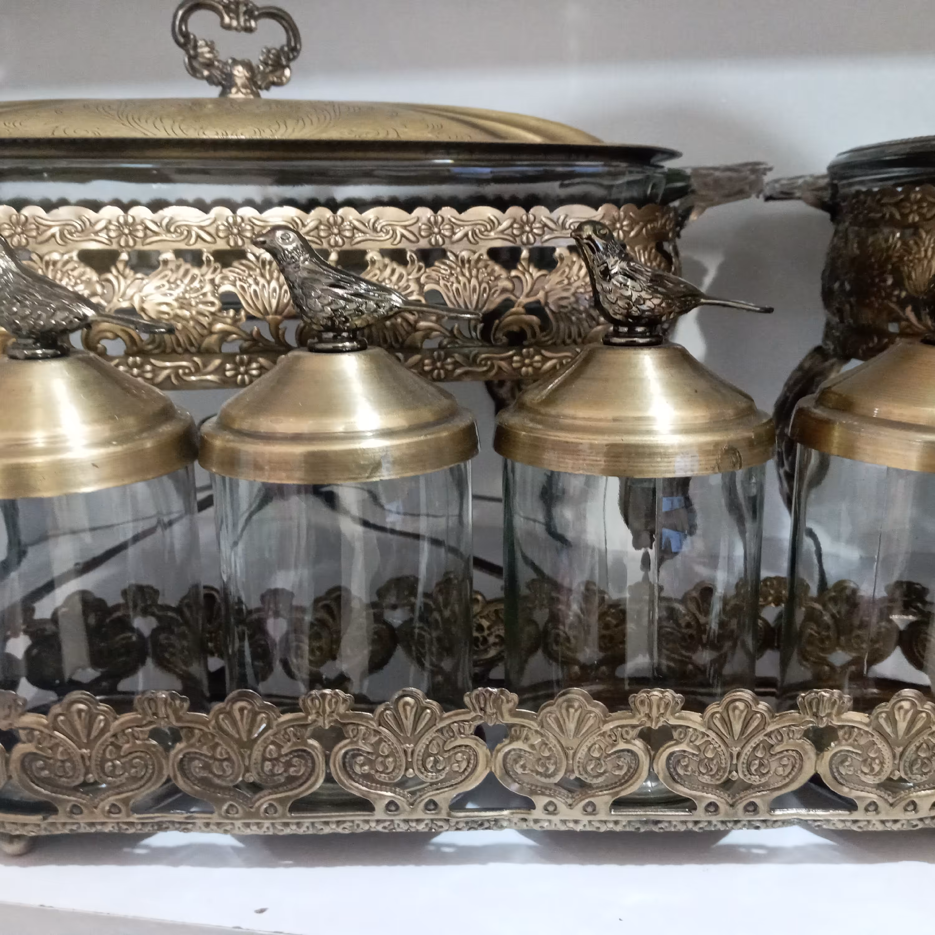 ست ادویه گنجشک دار انتیک