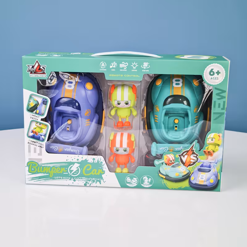 ماشین مبارز کنترلی مدل BUMPER CAR ست 2 عددی کد RQ3058