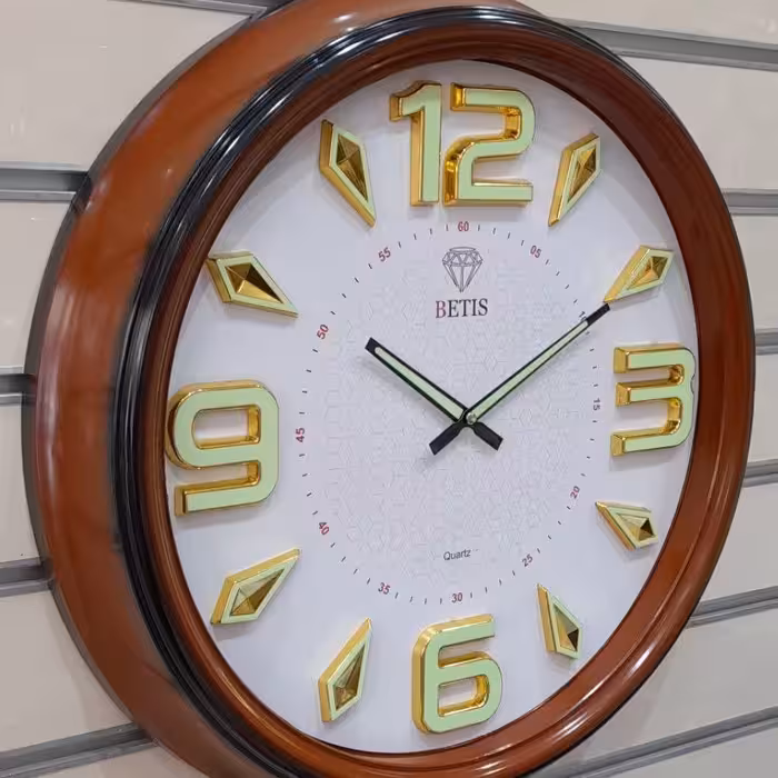 ساعت دیوار ی شبنما (اعداد ابکاری شده) (سایز60)