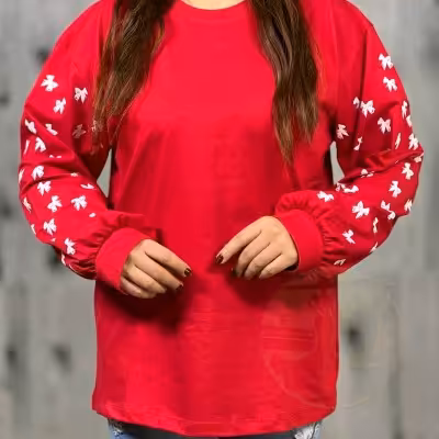 بلوز استین پاپیونی