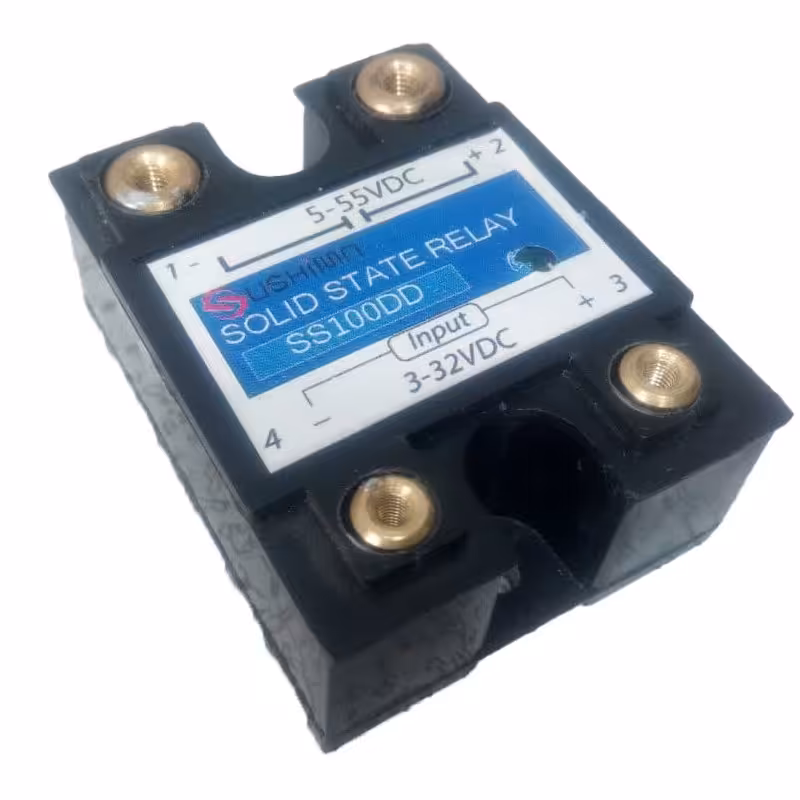 رله 55 ولت DC با جریان 100 امپر مدل SSR DC TO DC