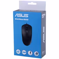 موس سیم دار برند ایسوس asus با سیم بلند رنگ مشکی