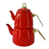 کتری و قوری کاراجا karaca retro قرمز ساخت ترکیه