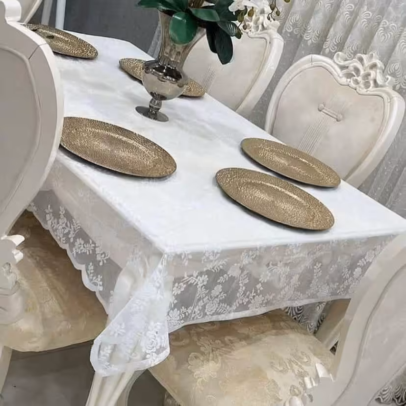 رومیزی پینک لند ترک سایز بزرگ رسید2 طرف دالبربرای میز 6 نفره سایز 150در220ارسال رایگان