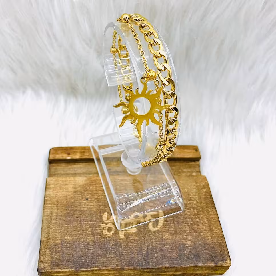 دستبند دو لاین مدل خورشید