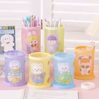 جامدادی رومیزی طلقی طرح دختر  حیوانات