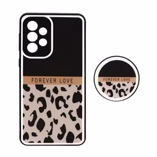 قاب گوشی طرح دار دور آینه پاپ سوکت دار برای Samsung A33