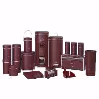 سرویس آشپزخانه 23 پارچه زرشکی سمباده ای بهازکالا 16280081