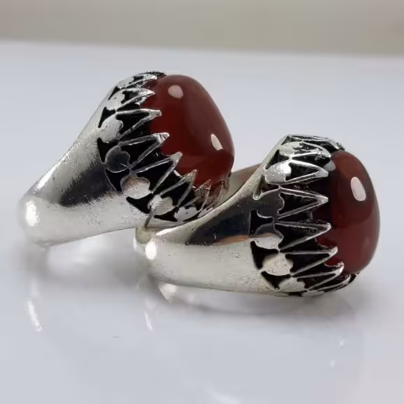 انگشتر  طرح نقره