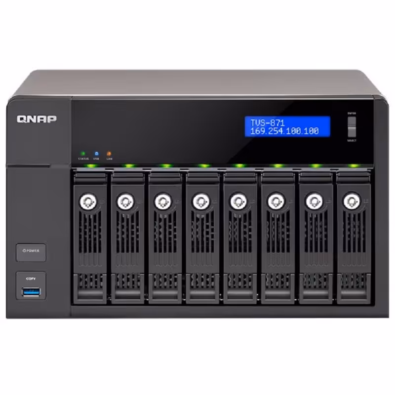 ذخیره ساز تحت شبکه کیونپ مدل تی وی اس 871