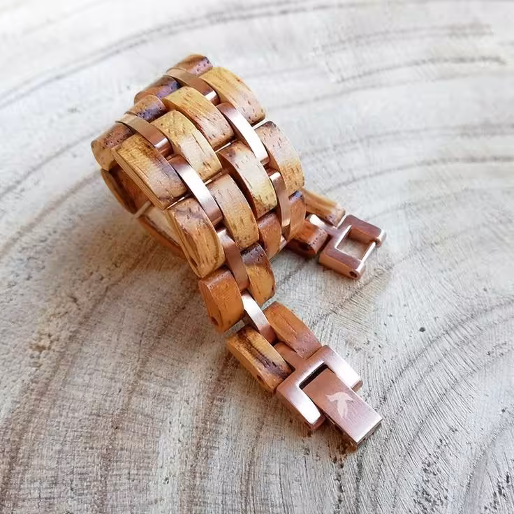 دستبند چوبی تمام دست ساز فاخر و کلکسیونی