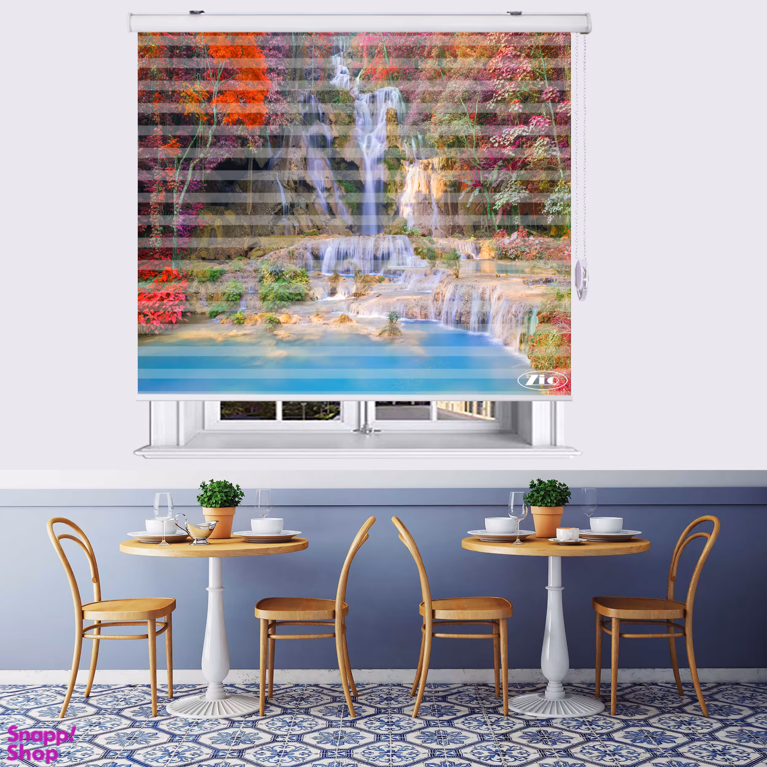 پرده زبرا زیو مدل L5065 سایز 100x280 سانتی متر