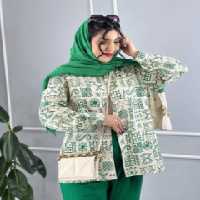 مانتو اسپرت زنانه کرپ ساناز مدل چاپی