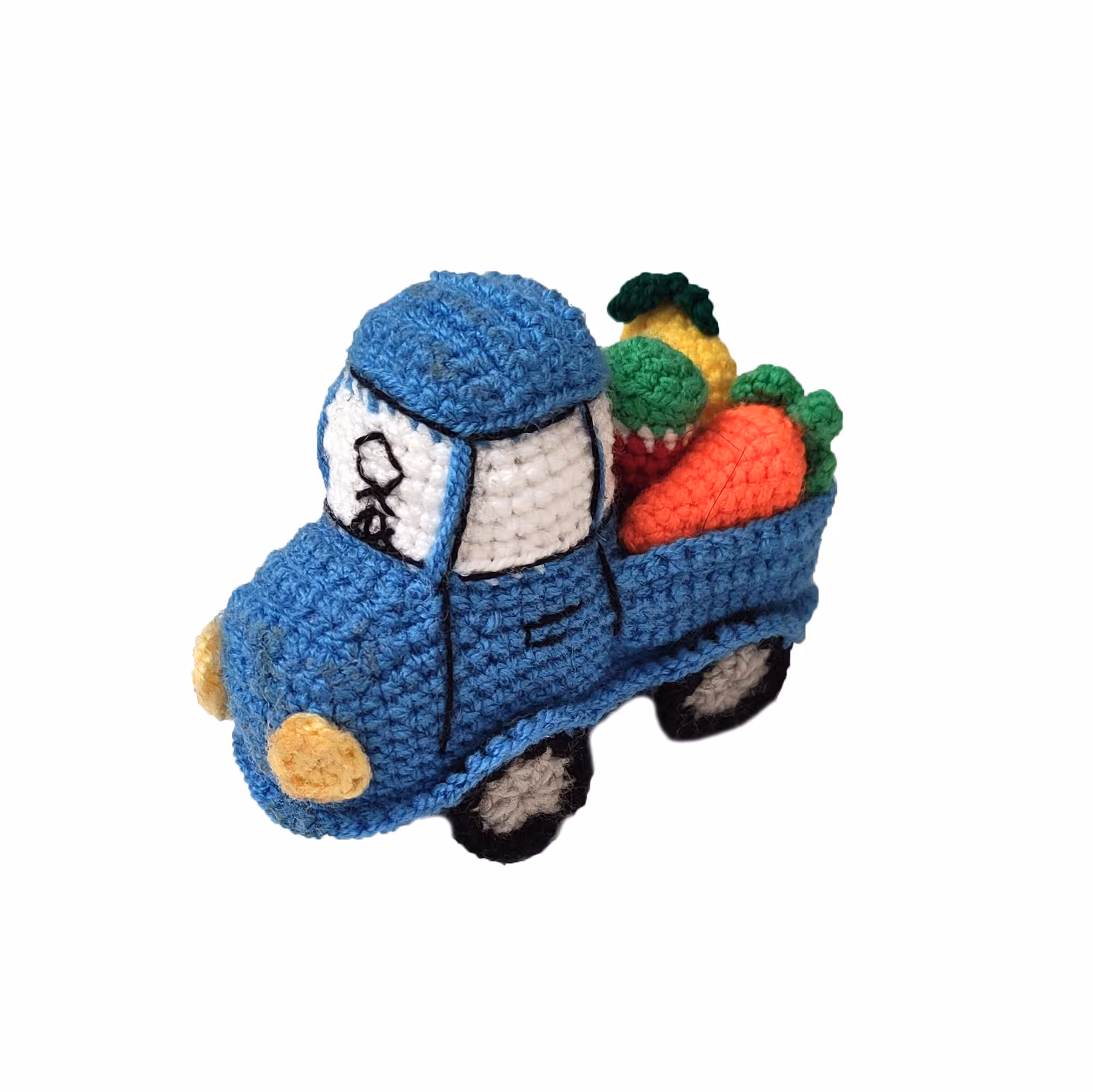 کامیون بافتنی همراه با بار میوه