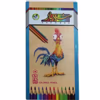 مداد رنگی 12 رنگ شهباز کد 40