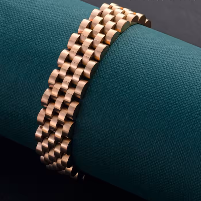 دستبند رولکس رز گلد استیل رنگ ثابت به قیمت عمده