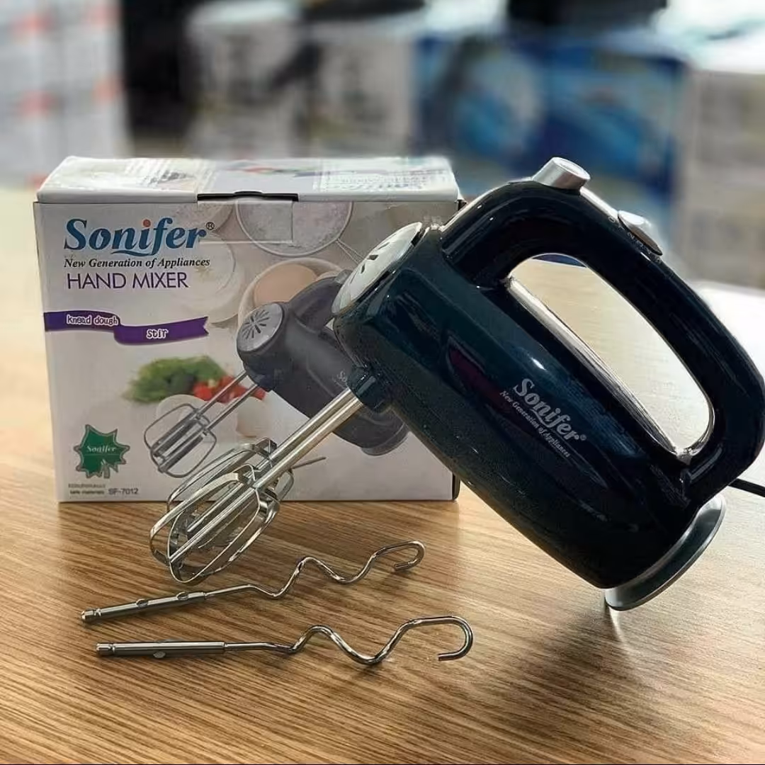 همزن برقی سونیفر 5سرعته  خمیر زن و همزن لطفا اول استعلام موجودی بگیرید