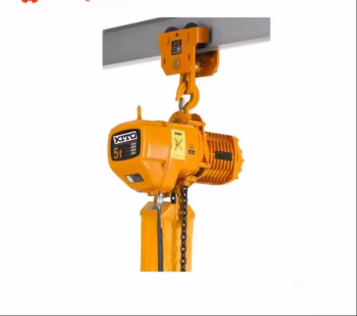 جرثقیل برقی 5 تن زنجیری طرح کیتو دو کاره تک سرعته