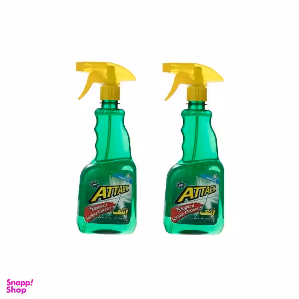 پاک کننده چند منظوره اتک (Attack) مدل SG75 حجم 500 میلی لیتر مجموعه 2 عددی