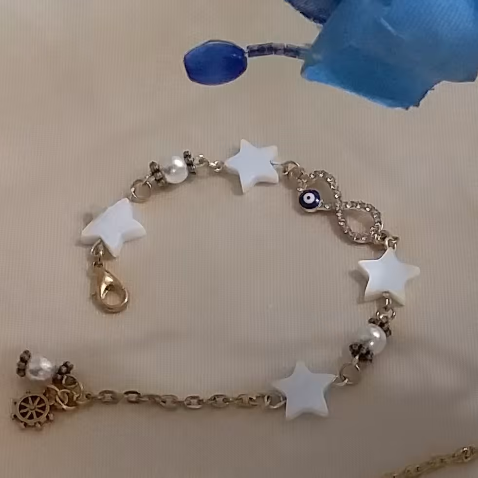 دستبند صدف ستاره ای