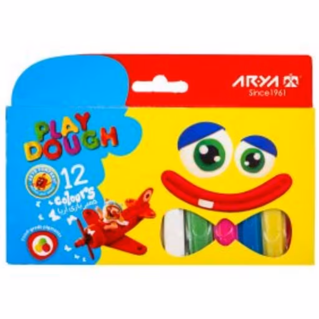 خمیر بازی 12 رنگ آریا