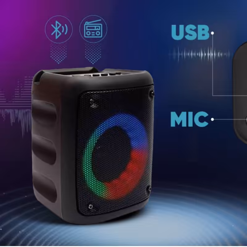 اسپیکر بلوتوثی  KTS-1236 بلندگو قابل حمل با نور RGB