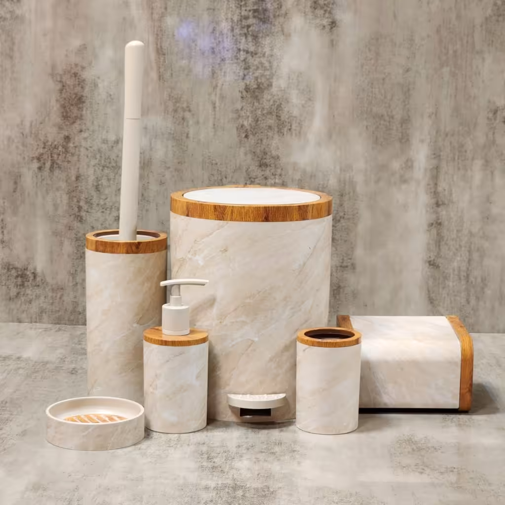 ست بهداشتی طرح چوب هارمونی