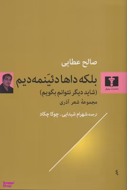 کتاب بلکه داها دیینمه دیم (شاید دیگر نتوانم بگویم) اثر صالح عطایی انتشارات نیلوفر