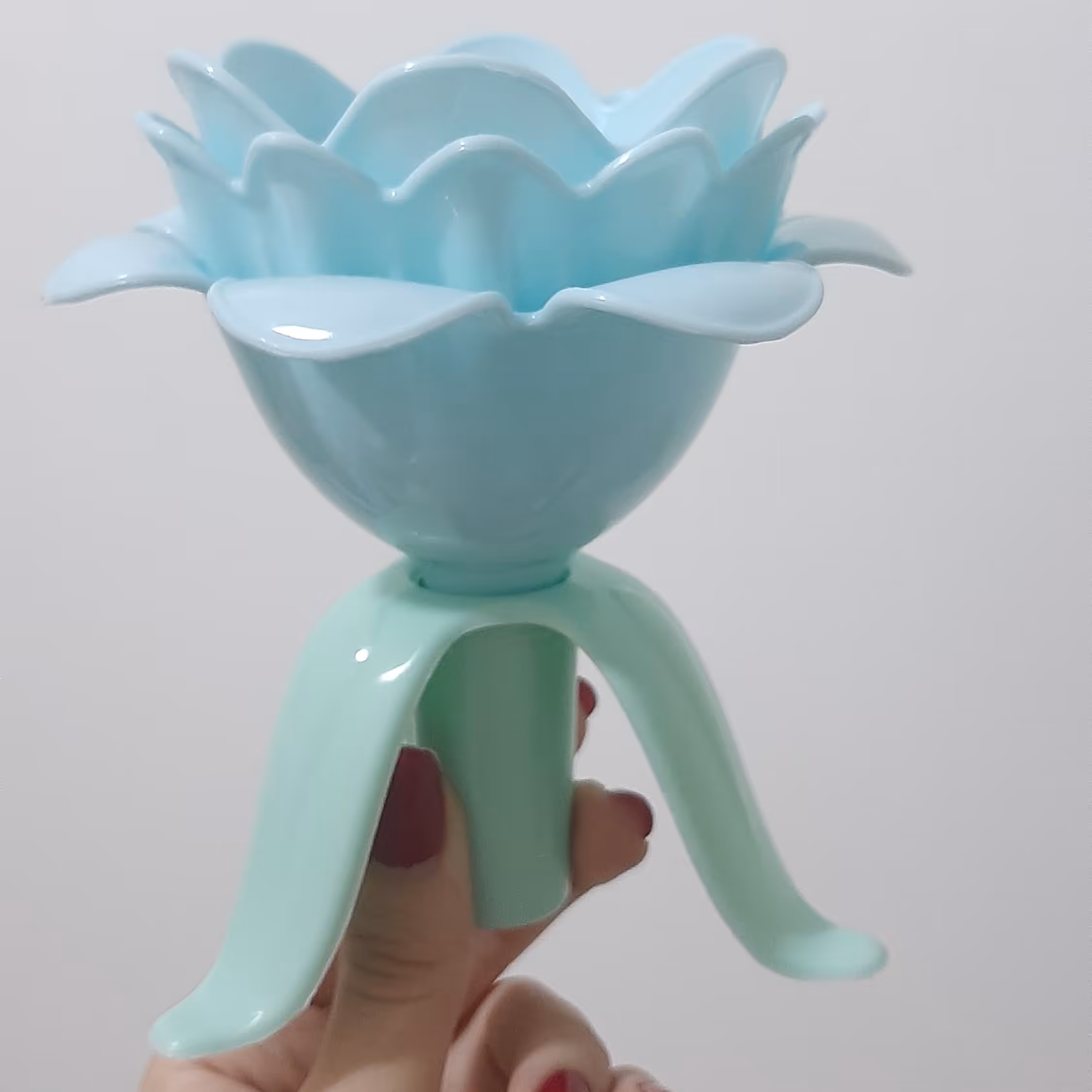 قیف مدل گل 3 تایی رنگ آبی