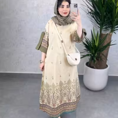 پیراهن ساحلی زنانه مدل ساحلی ابریشمی