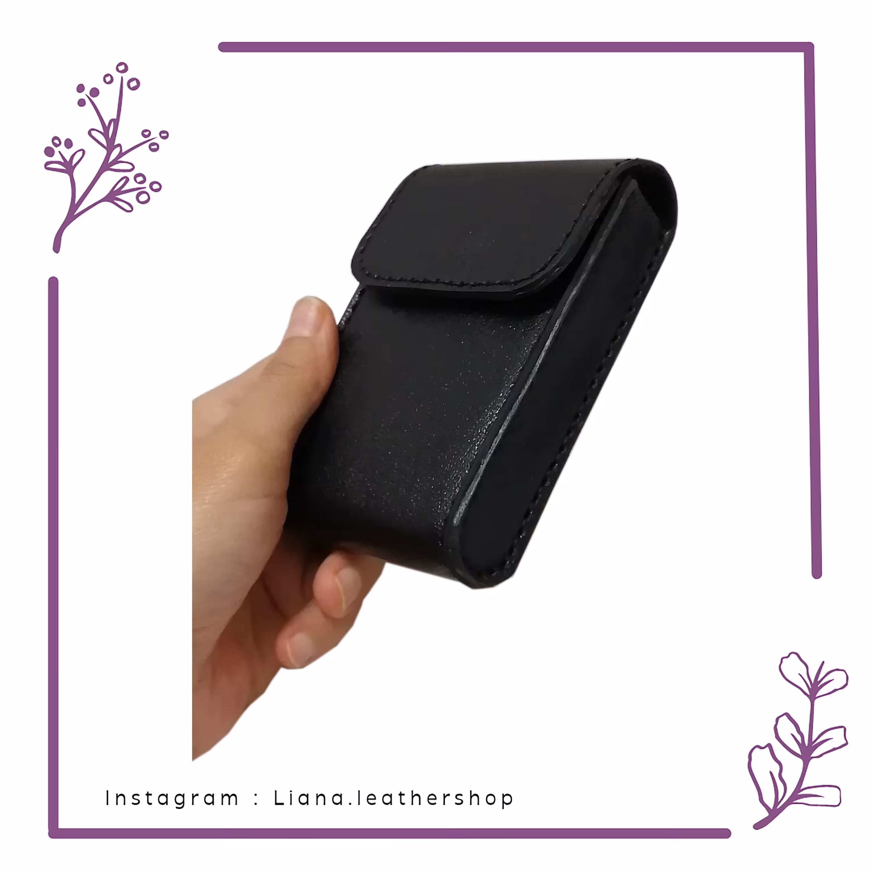 کیف هارد مدل آرام چرم طبیعی ممتاز کاملا دستدوز 