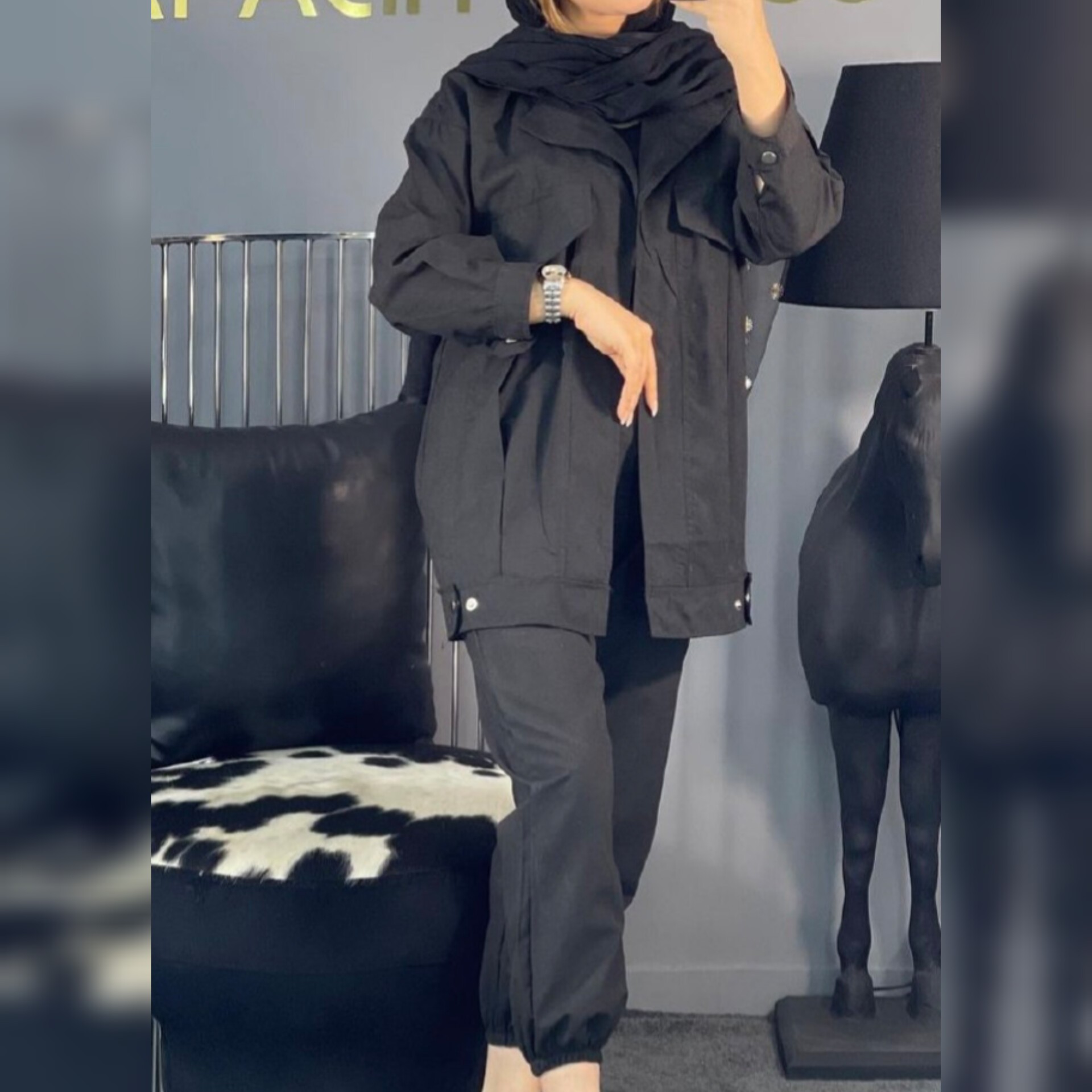 مانتو شلوار زیبا جنس میکرو