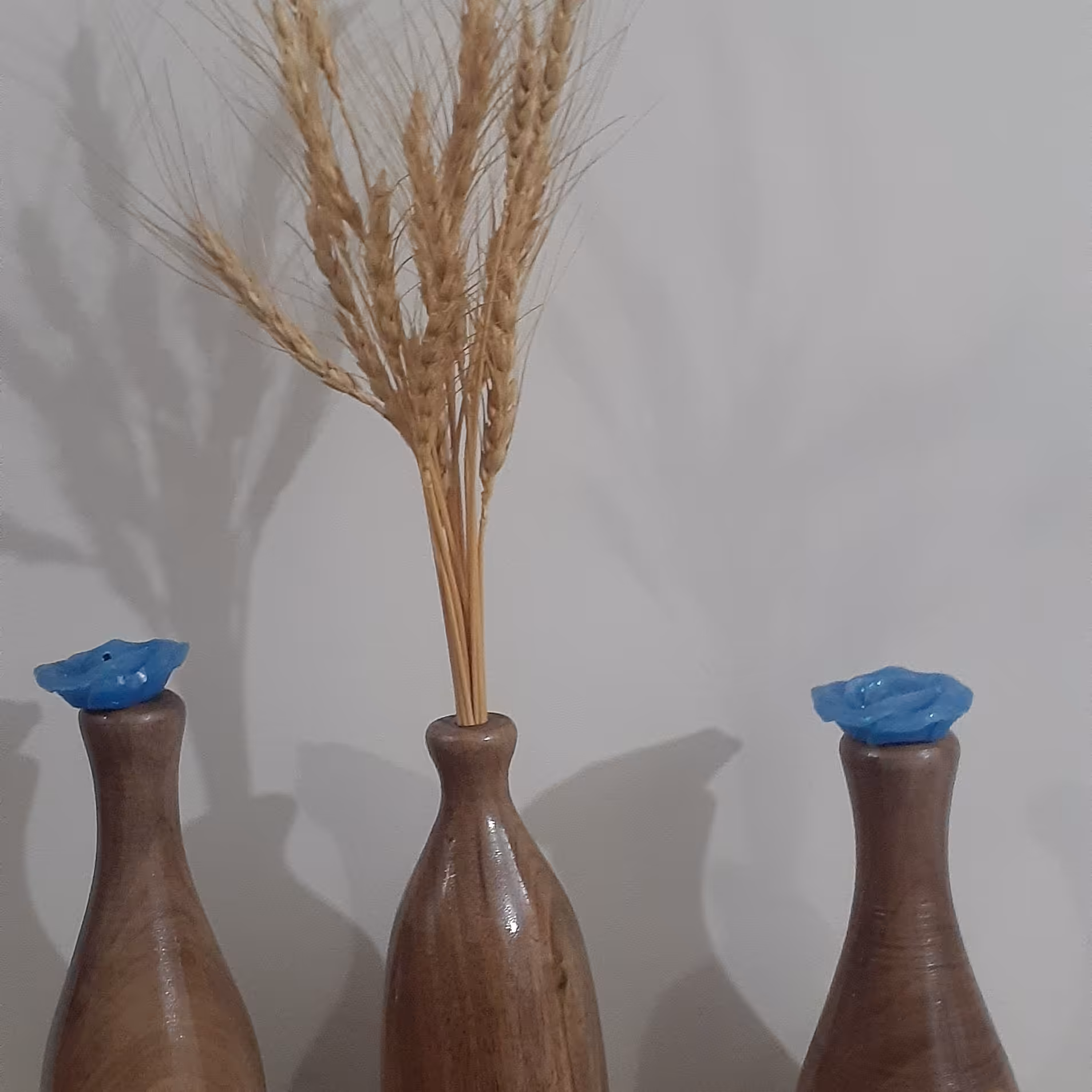 گلدان و جا عود چوبی