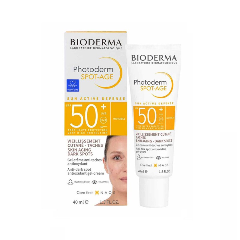 ژل کرم ضد آفتاب مدل Photoderm Spot-Age بیودرما 40 میل