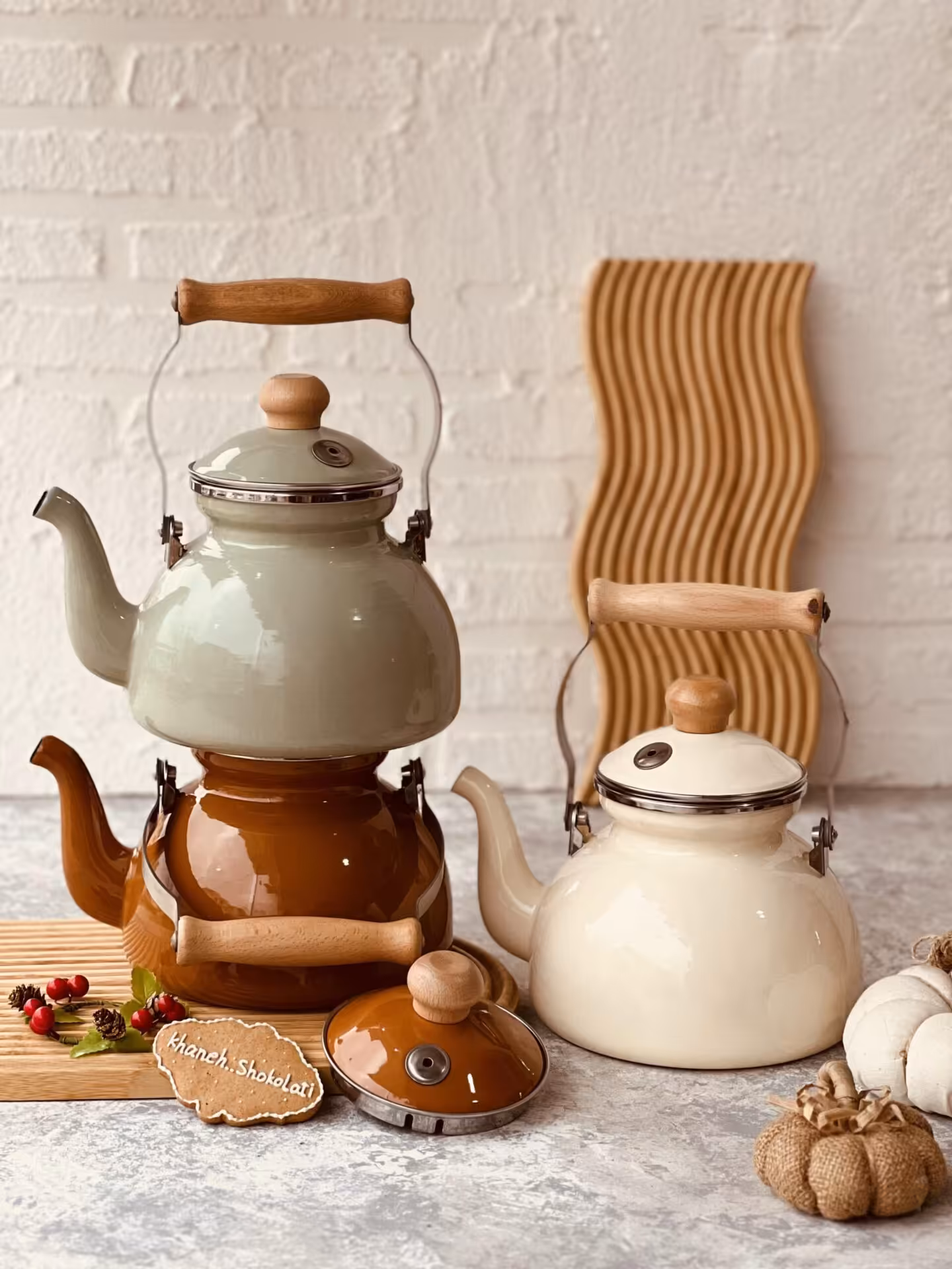 کتری لعابی برند انگلیش هوم ENGLISH HOME