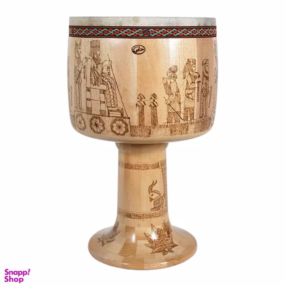 تنبک حلمی سوخته کاری کد 1