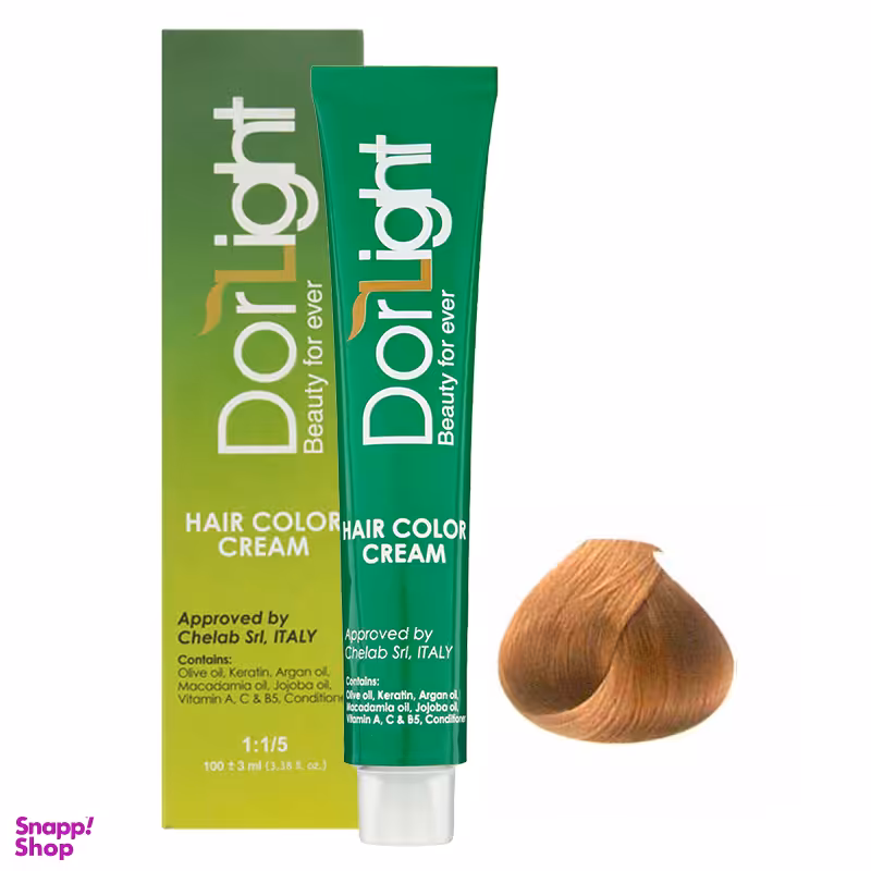 رنگ مو دورلایت (Dor Light) شماره 8.0 رنگ بلوند روشن حجم 100 میلی‌لیتر