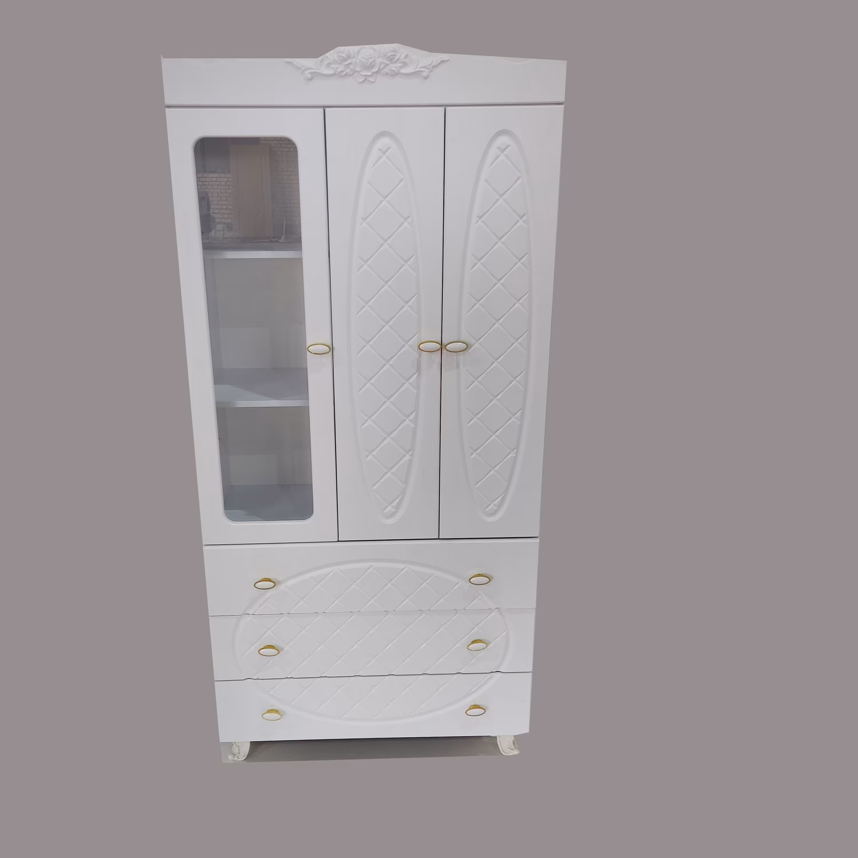 کمد بچه یه تیکه سه درب و سه کشو با تنوع رنگ مناسب برای نوزاد و نوجوان 