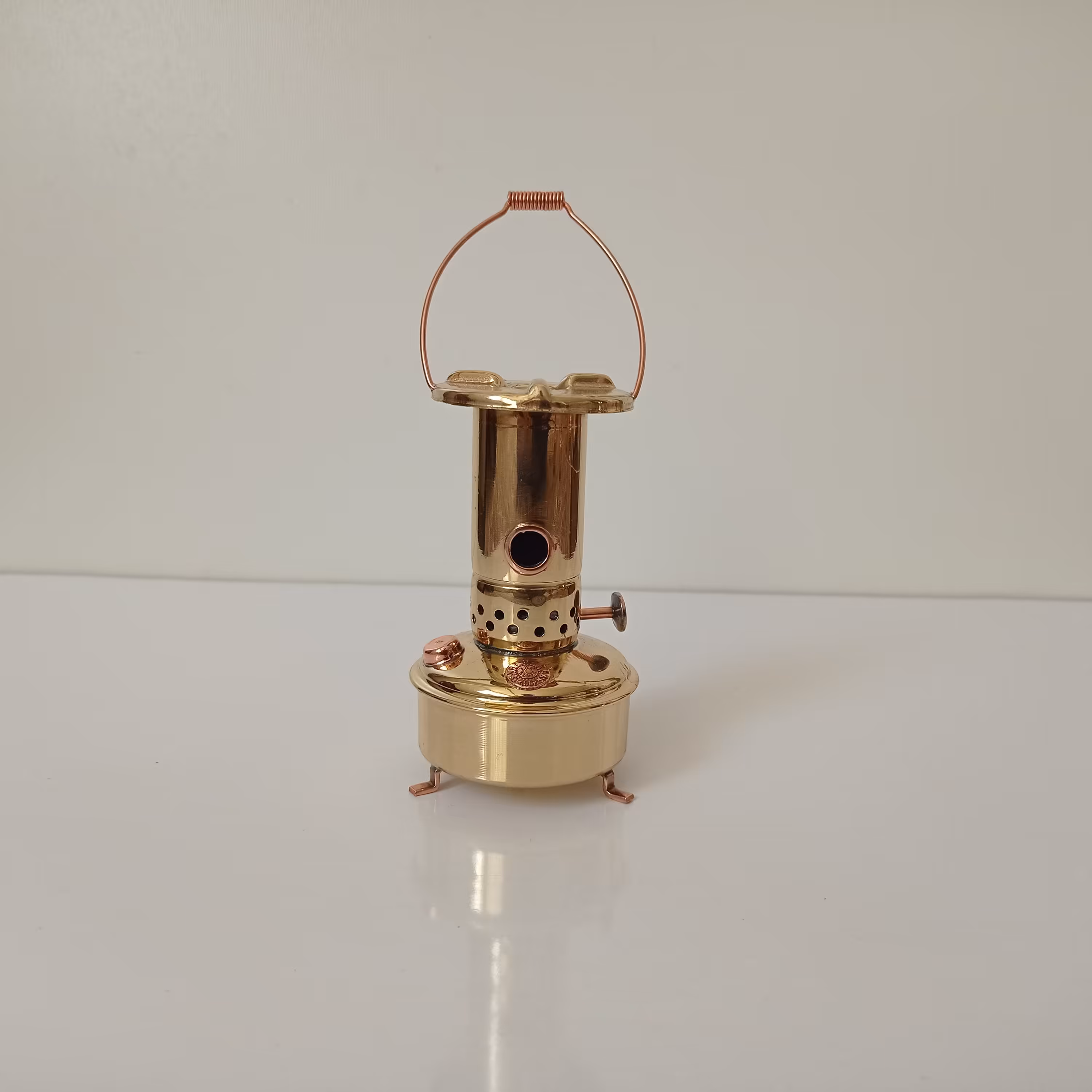 چراغ علاالدین کوچک دکوری نقلی برنجی نانو شده