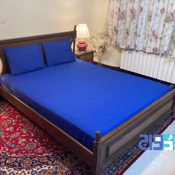 روتختی کشدار تترون ساده دونفره عرض180 (رنگ سرمه ای)