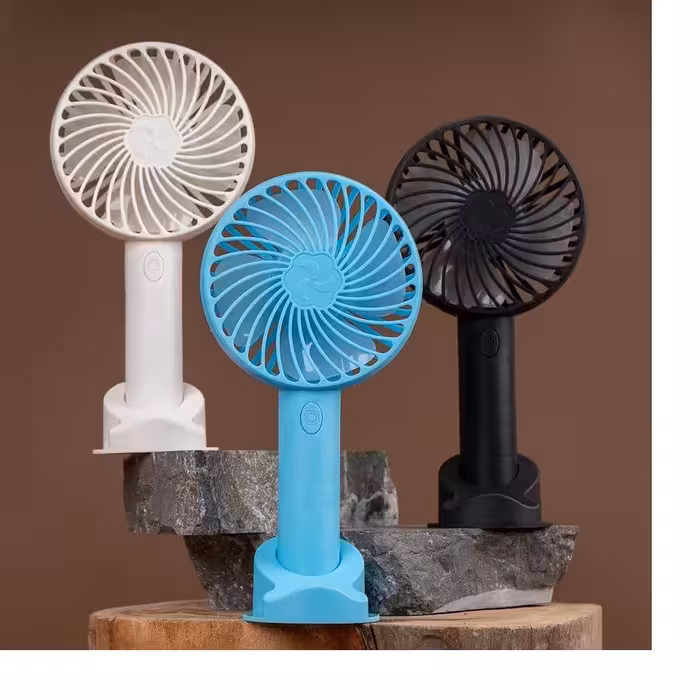 پنکه شارژی رومیزی پایه دار ( 4 پره)