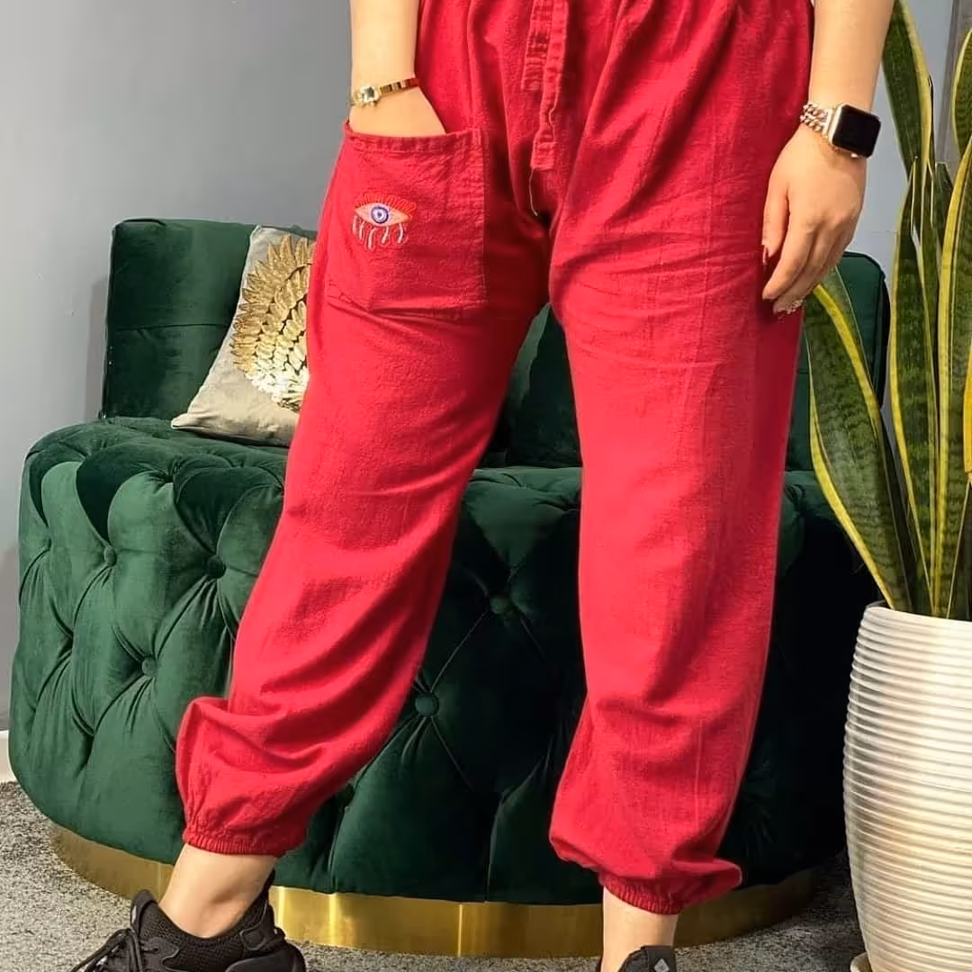 شلوار کنفی رنگی