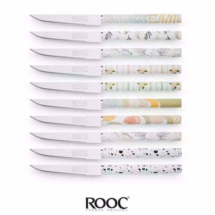چاقو 6عددی اسپیناس مارک رووک جنس عالی درجه یک در طرحهای مختلف