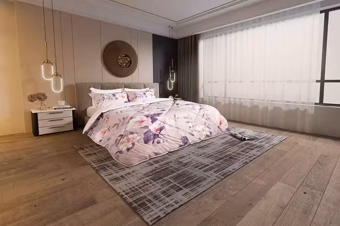 روتختی یک نفره آلوئه ورا لومانا 4تکه طرح ZHAVEH